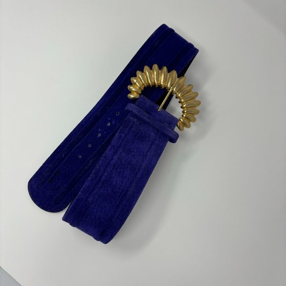 vintage carlisle suede leather belt